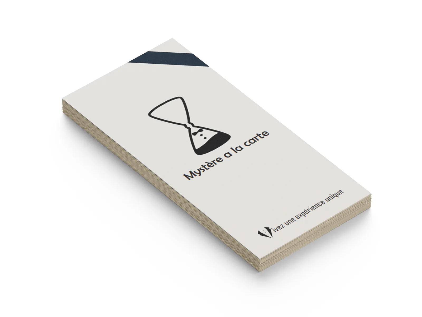 Carte imprimée du jeu Mystère à la carte